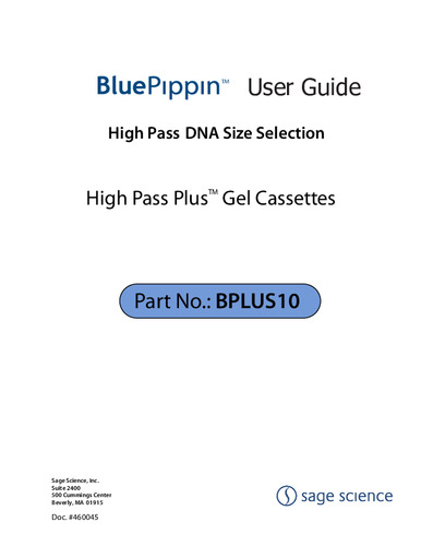 BluePippin_High-Pass Plus低分子除去プロトコル