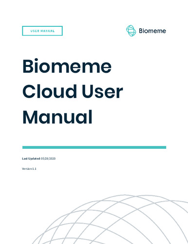 Biomeme Cloud Manual v1.1