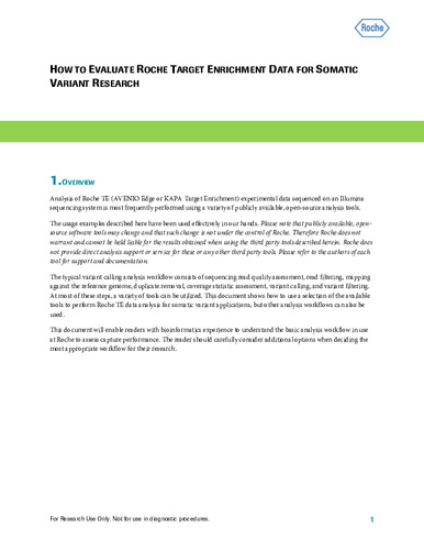 How to evaluate Roche target enrichment data for somatic variant research_v3