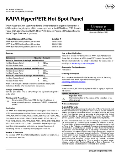 KAPA HyperPETE Hot Spot Panel