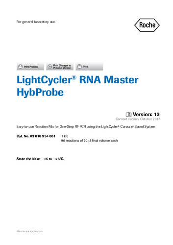 Roche_LightCycler® RNA Master HybProbe ver.13