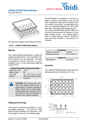 µ-Plate24WellGlassBottom
