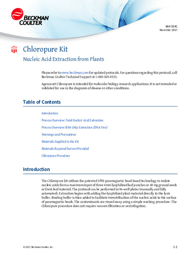 Beckman Coulter_Chloropure Kit