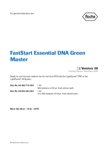 FastStart Essential DNA Green Master