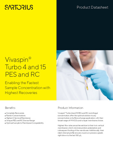 Vivaspin® Turbo 4 and 15 PES and RC