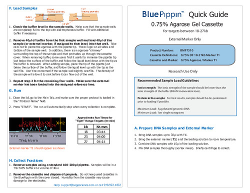 Quick Guide BMF7510 Marker T1 Rev A