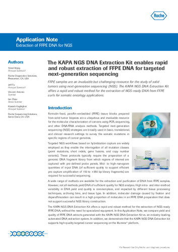 AppNote2201_Extraction of FFPE DNA for NGS
