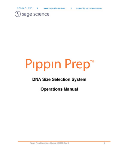 Pippin Prep_Operations Manual_460010-Rev-D