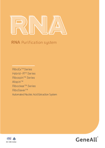 GeneAll® RNA Extraction Kit Selection Guide