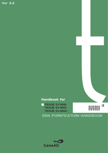Exgene™ Tissue SV Handbook（ver.3.2）