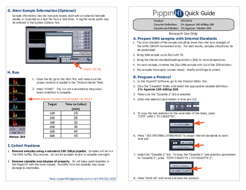 PippinHT Quick Guide HTC2010  Marker 20B Rev A