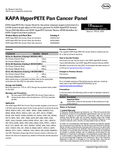 KAPA HyperPETE Pan Cancer Panel