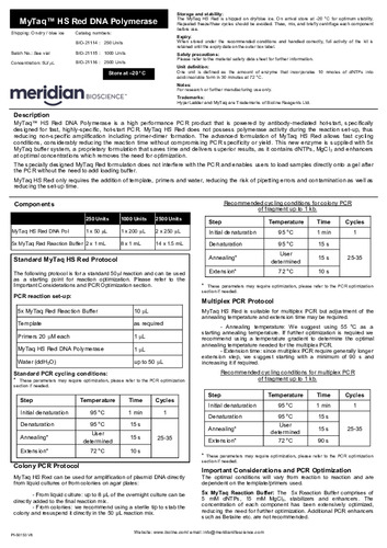 MyTaq™ HS Red DNA Polymerase