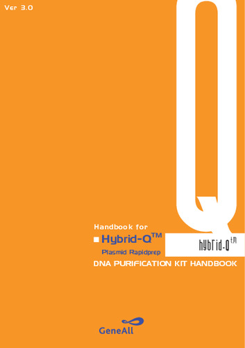 Hybrid-Q™ Plasmid Rapidprep Handbook(Ver 3.0)