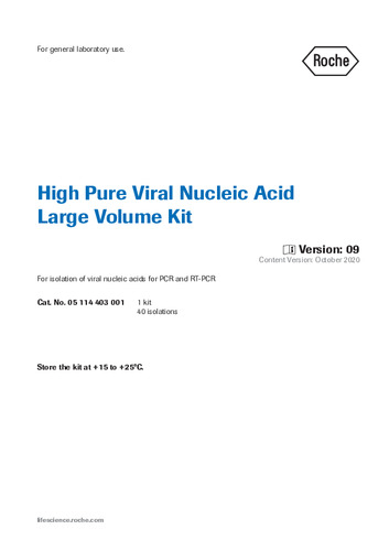 High Pure Viral Nucleic Acid Large Volume Kit_Ver.9
