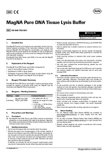 MagNA Pure 96 DNA Tissue Lysis Buffer_Ver.6