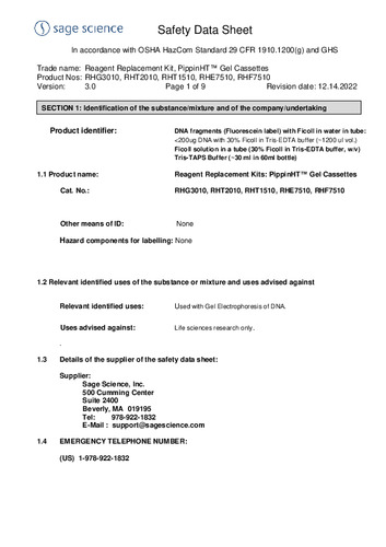 PippinHT-Reagent-Replacement-Kits(RHGxxxx, RHTxxxx, RHExxxx, RHFxxxx)(ver3.0)