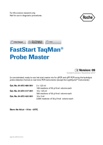 FastStart_TaqMan_Probe_Master_ver.9