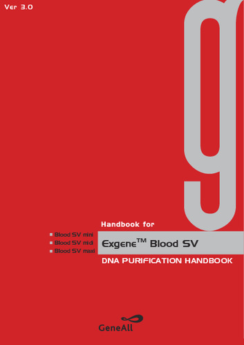 Exgene™ Blood SV Handbook（ver.3.0）