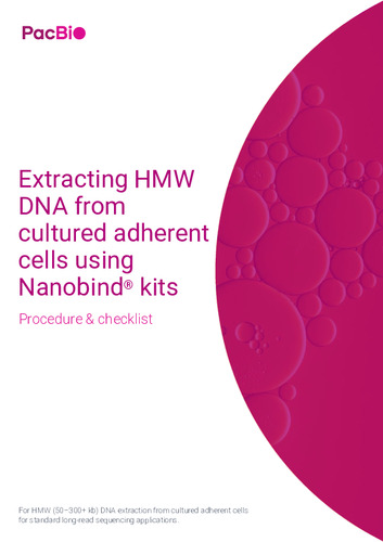Procedure checklist Extracting HMW DNA from cultured adherent cells using Nanobind kits