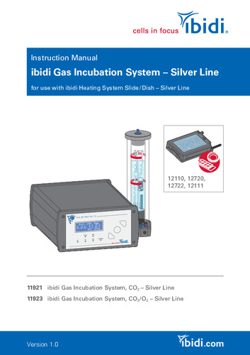 ibidi Gas Incubation System – Silver Line for use with ibidi Heating System Slide/Dish – Silver Line