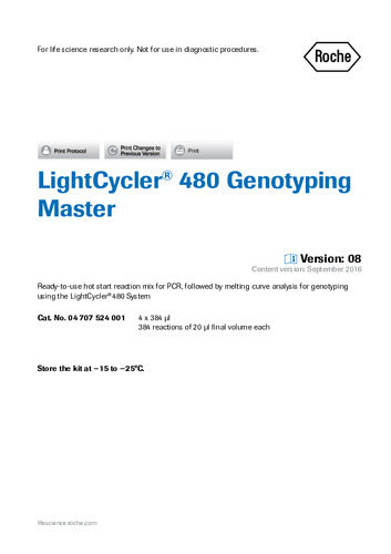 LightCycler® 480 Genotyping Master