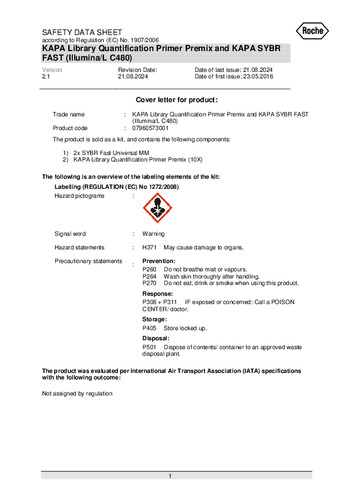 Primer Premix for Illumina（1 mL KAPA SYBR Fast RocheLightCycler®）（KK4953）（Ver.2.1）