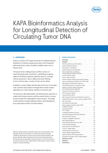 KAPA Bioinformatics Analysis for Longitudinal Detection of Circulating Tumor DNA.3