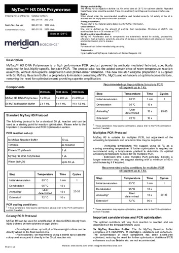 MyTaq™ HS DNA Polymerase
