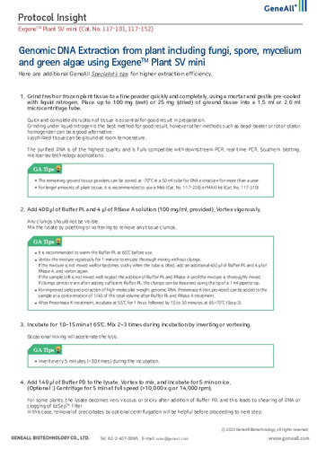 Protocol Insight_Exgene Plant SV mini