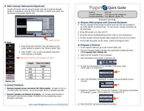 PippinHT Quick Guide HTC1510 Marker 15C Rev A