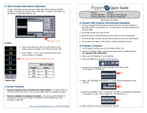 PippinHT Quick Guide HTG3010 Marker 30G Rev A