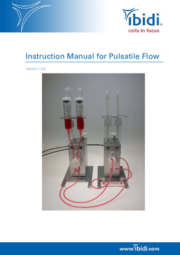 ibidi pump Instruction Manual for pulsatile flow