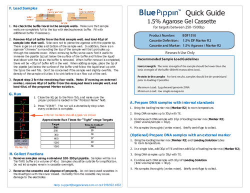 Quick Guide BDF1510 Marker R2 Rev A