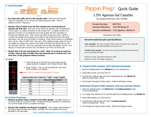Quick Guide CDF1510 Marker K Rev A