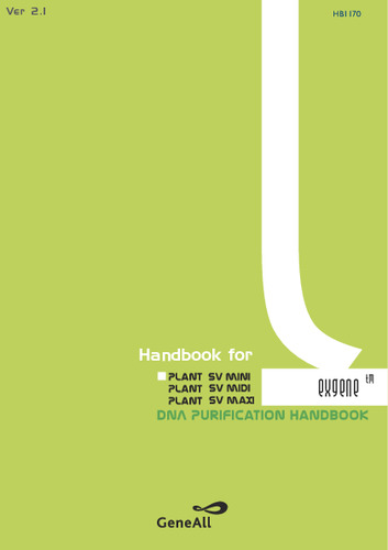 Exgene™ Plant SV Handbook(Ver 2.1)
