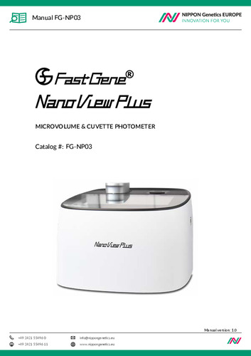 FastGene™ NanoView Plusフォトメーター