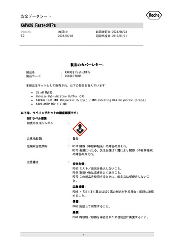 KAPA2G Fast PCRキット （dNTPsミックス付き）(KK5009)(第5.2版)