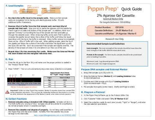 Quick Guide CEF2010 Marker E Rev A