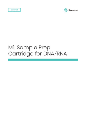 M1 Sample Prep Cartridge for DNA/RNA