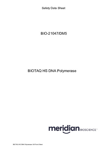 BIOTAQ HS DNA Polymerase