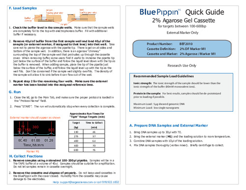 Quick Guide BEF2010 Marker M1 Rev A