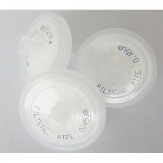 疎水性PTFEシリンジフィルター（フィルター径：13mmφ、孔径：0.22um
