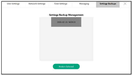 ユーザーアカウントのバックアップ機能（Setting Backups）の追加